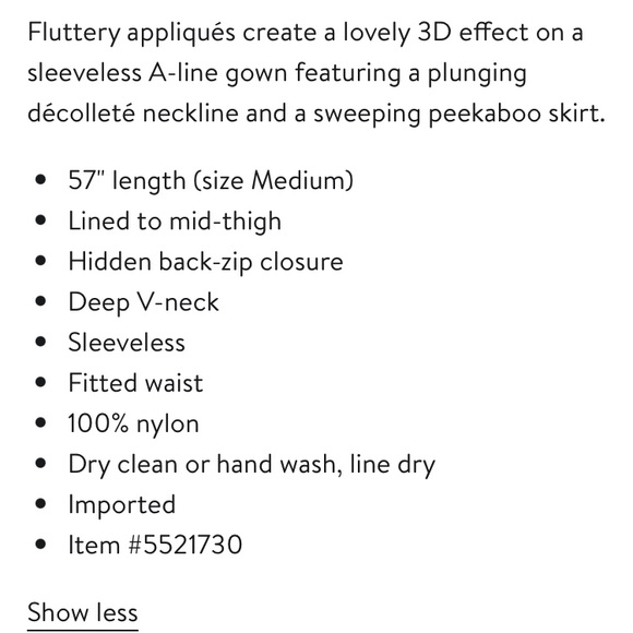 Dress the Population Rise pale pink 3D floral maxi dress. EUC - Picture 13 of 13